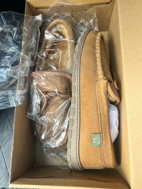 Brown Alpaca Mens Slipper/ Loafers